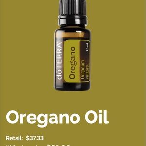 NWT DoTerra oregano essential oil 15mL